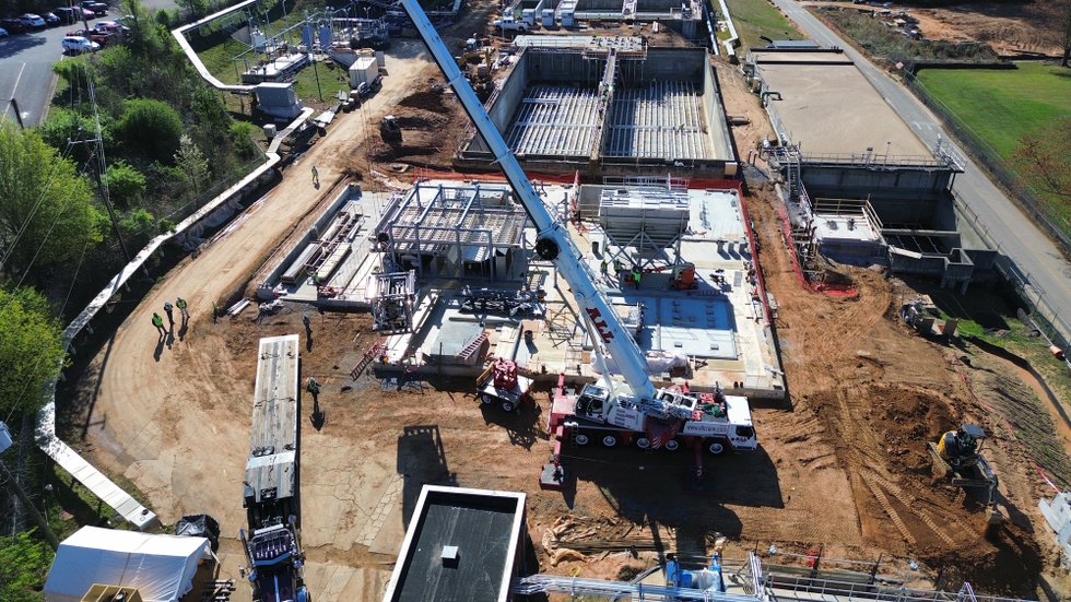 Airin’ sludge: ‘Small ball,’ 190-ton AT aids Georgia wastewater plant expansion Airin’ sludge: ‘Small ball,’ 190-ton AT aids Georgia wastewater plant expansion